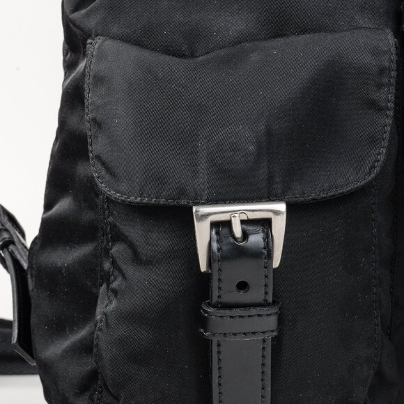 Prada Saffiano-Trimmed Tessuto Backpack - Picture 11 of 16
